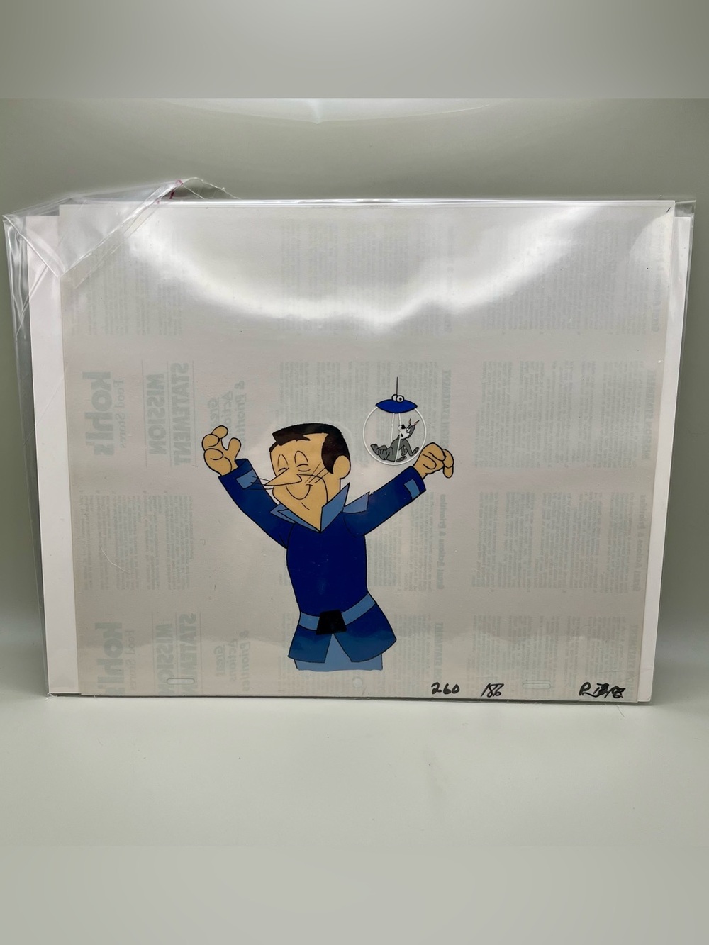 1985 Jetsons Galacta Sneak Sentro Solar Snoops Original Production Cel
